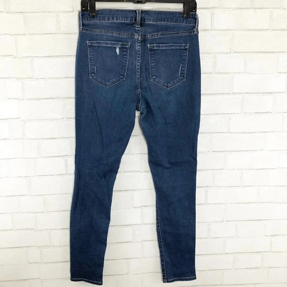 Old Navy Rock Star Distressed High Rise Skinny Jeans Size 8 - Picture 4 of 6